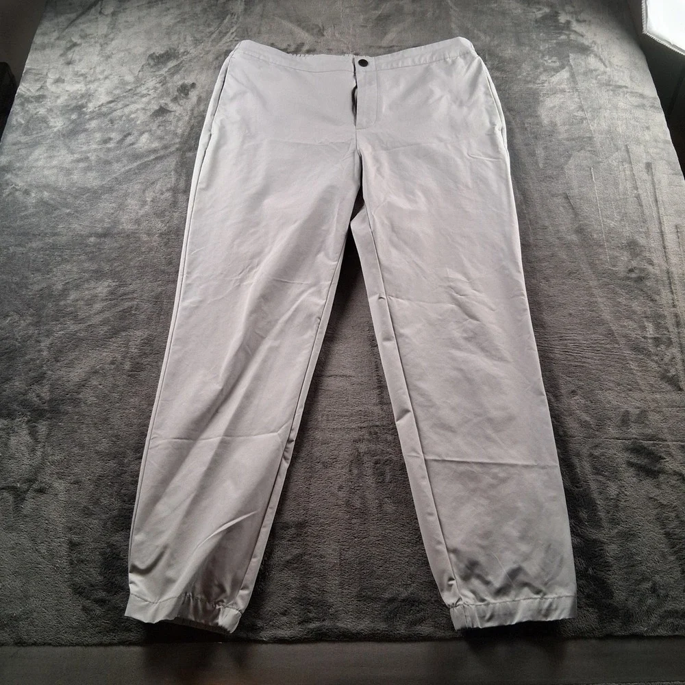 Banana Republic Jogger Pants Mens 38 Gray Elastic Waist Active Casual 2605